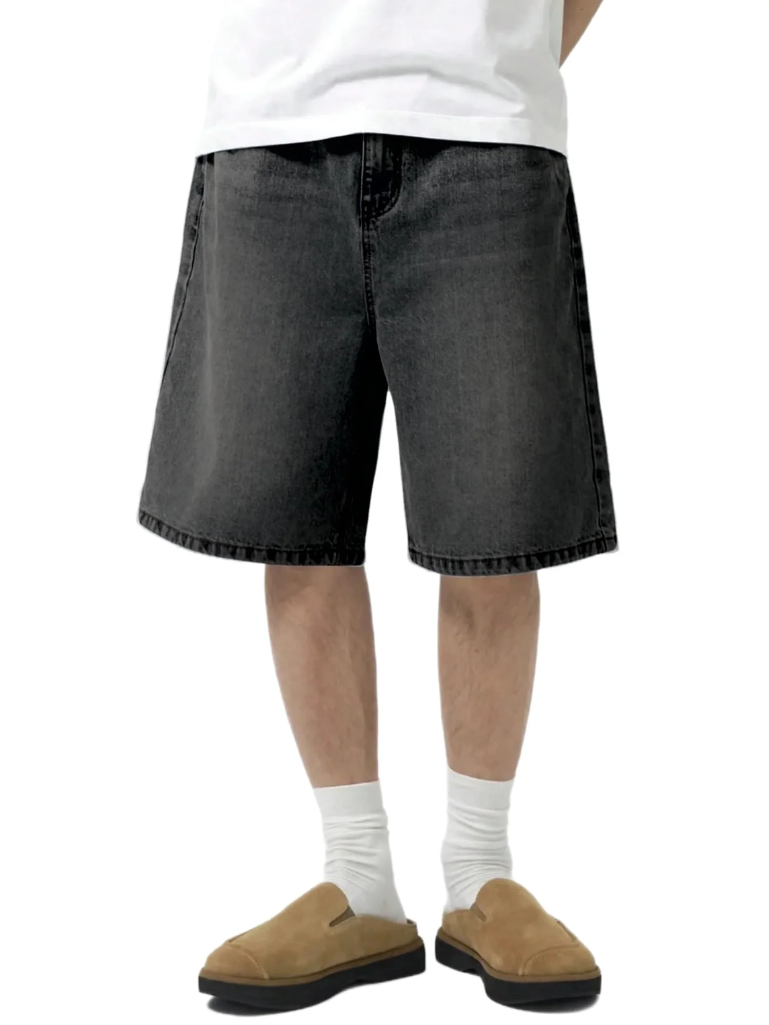 LuminBlaze Baggy Jort in Black