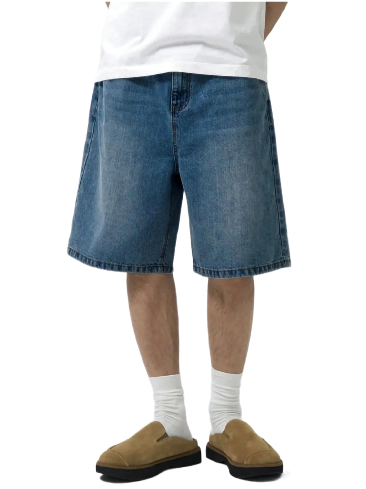 LuminBlaze Baggy Jort in Dark Blue