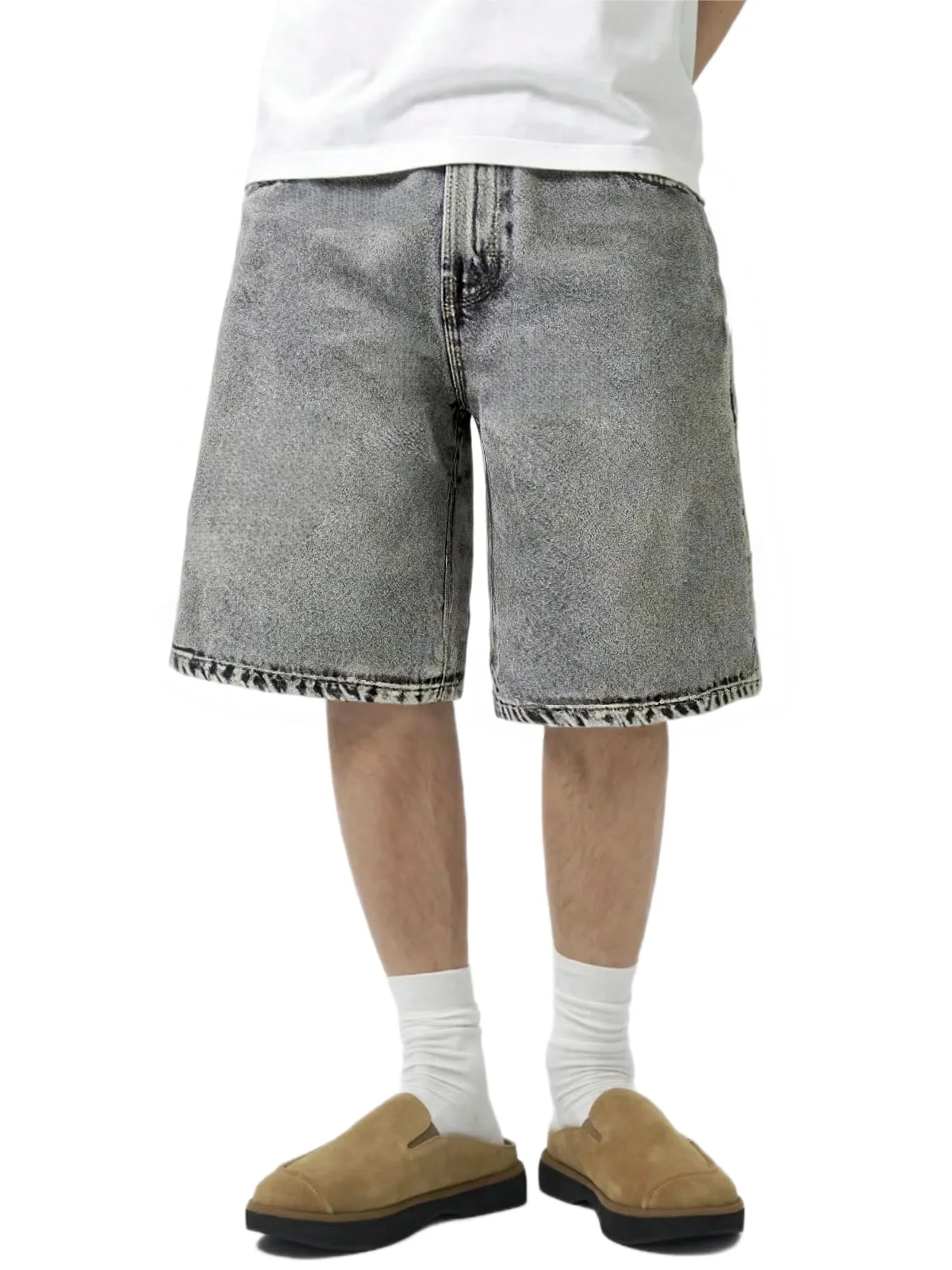 LuminBlaze Baggy Jort in Grey