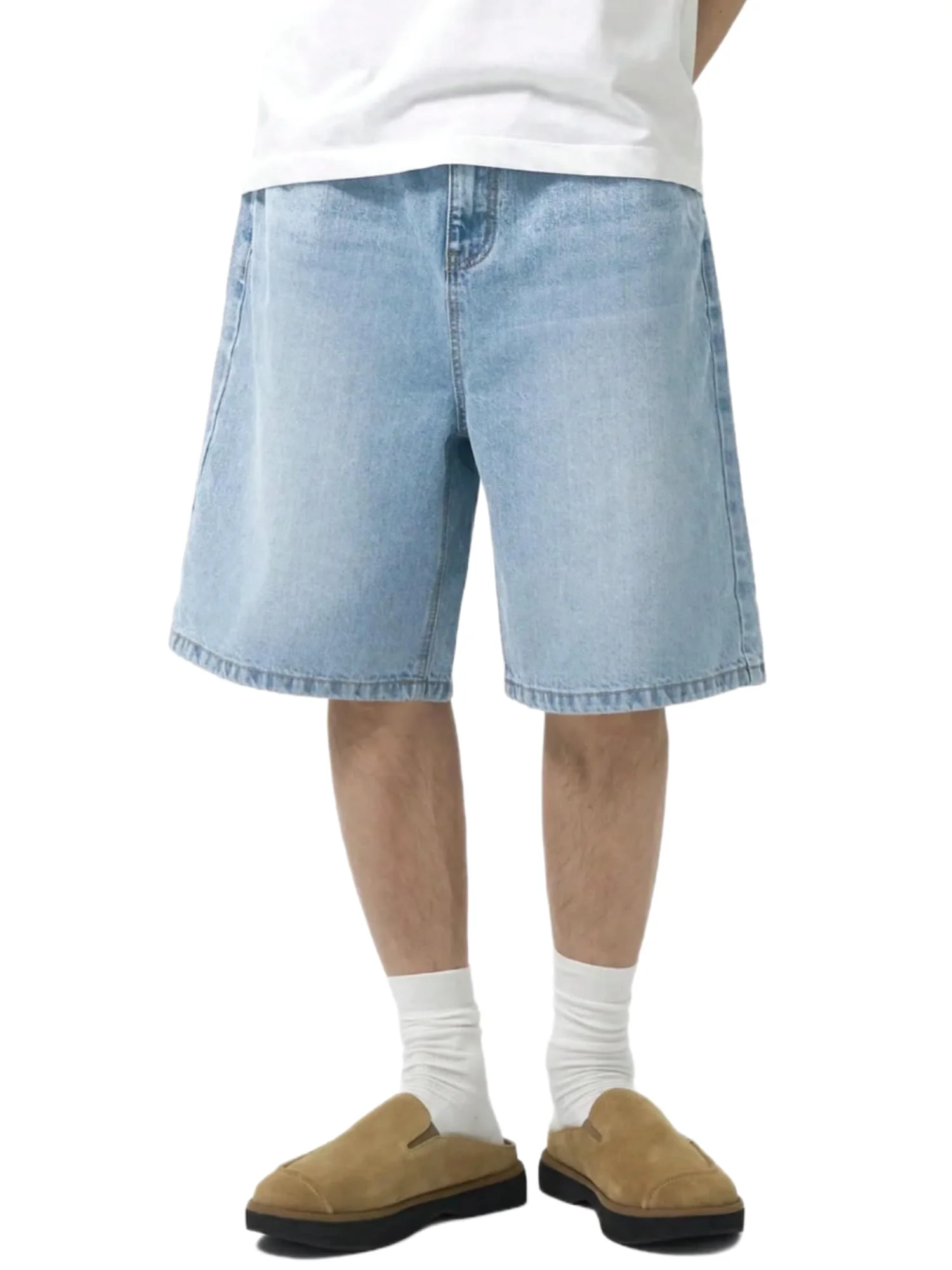 LuminBlaze Baggy Jort in Light Blue